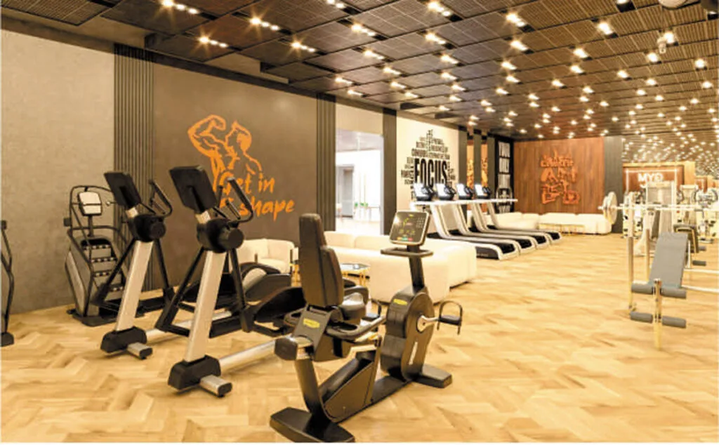 Modern gym at Anamore Resort