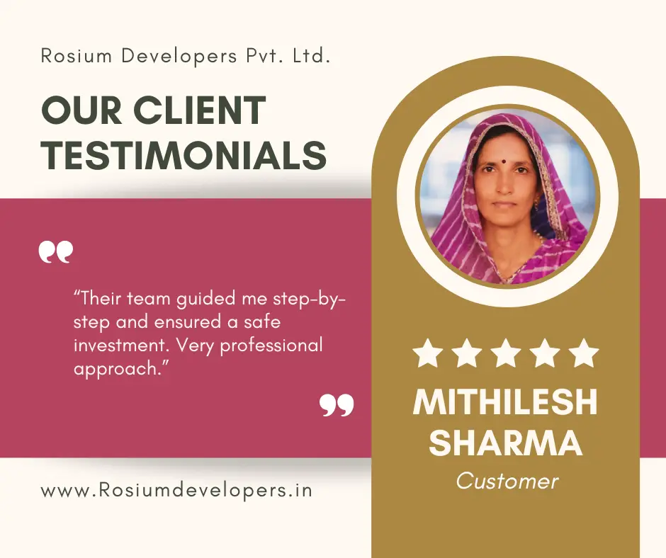 Client testimonial by Anil Jain praising Rosium Developers for step by step guide, very professional